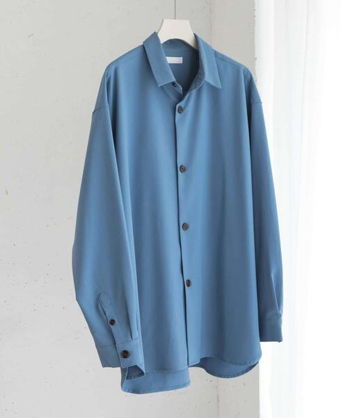 SENSE OF PLACE by URBAN RESEARCH（センスオブプレイスバイアーバンリサーチ）の「『ユニセックス』『イージーケア』カラールーズシャツ（シャツ/ブラウス・メンズ・チャコールグレー/ネイビー/ライトグレー/ブラウン/ライトベージュ/ライトブルー・MEDIUM/LARGE）」の14枚目の写真