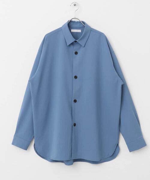 SENSE OF PLACE by URBAN RESEARCH（センスオブプレイスバイアーバンリサーチ）の「『ユニセックス』『イージーケア』カラールーズシャツ（シャツ/ブラウス・メンズ・チャコールグレー/ネイビー/ライトグレー/ブラウン/ライトベージュ/ライトブルー・MEDIUM/LARGE）」の17枚目の写真