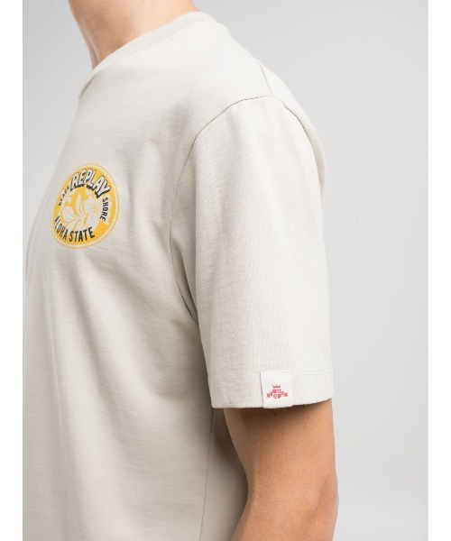 REPLAY（リプレイ）の「リラックスフィット ヘビーコットンジャ－ジーHAWAIANプリントＴシャツ（Tシャツ/カットソー・メンズ・ホワイト系その他/ブラック・SMALL/MEDIUM/LARGE/X-LARGE）」の6枚目の写真