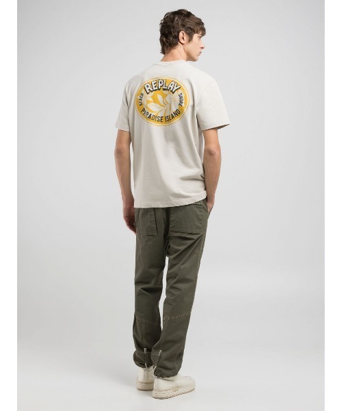 REPLAY（リプレイ）の「リラックスフィット ヘビーコットンジャ－ジーHAWAIANプリントＴシャツ（Tシャツ/カットソー・メンズ・ホワイト系その他/ブラック・SMALL/MEDIUM/LARGE/X-LARGE）」の7枚目の写真