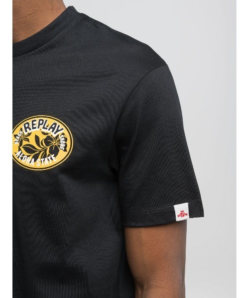 REPLAY（リプレイ）の「リラックスフィット ヘビーコットンジャ－ジーHAWAIANプリントＴシャツ（Tシャツ/カットソー・メンズ・ホワイト系その他/ブラック・SMALL/MEDIUM/LARGE/X-LARGE）」の9枚目の写真