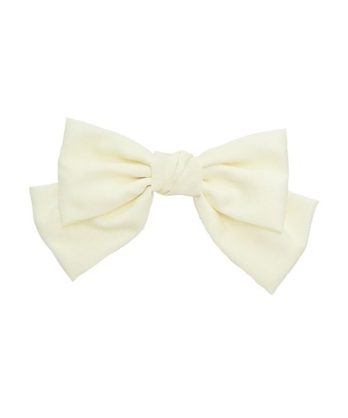 F i.n.t（フィント）の「【新色追加/一部店舗限定展開】サテンビッグリボンバレッタ/Couleur by F i.n.t/fint　フィント（バレッタ/ヘアクリップ・レディース・イエロー/ピンク/オフホワイト/レッド/ラベンダー/ミント/ブルー/ブラック/ブルーグレー/ライトピンク/ベージュ/ブラウン/ボルドー・FREE）」の14枚目の写真