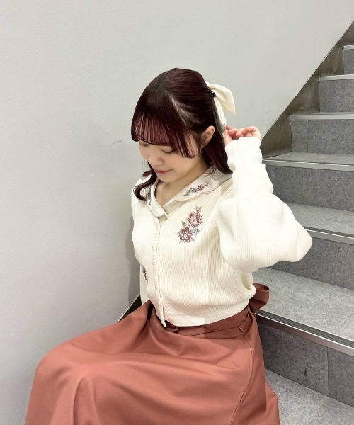 新色追加/一部店舗限定展開】サテンビッグリボンバレッタ/Couleur by F
