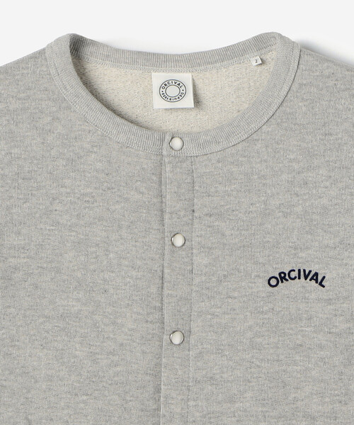 ORCIVAL（オーシバル）の「ORCIVAL | コットン裏毛 クルーネックカーディガン WOMEN（カーディガン/ボレロ・レディース・ブラック/レッド/グレー/アイボリー・1/2）」の7枚目の写真