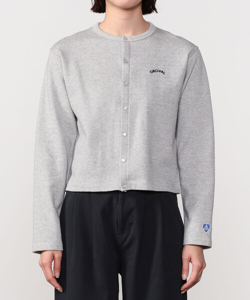 ORCIVAL クルーネックカーディガン グレー ORCIVAL｜CREW NECK CARDIGAN クルーネックカーディガン or
