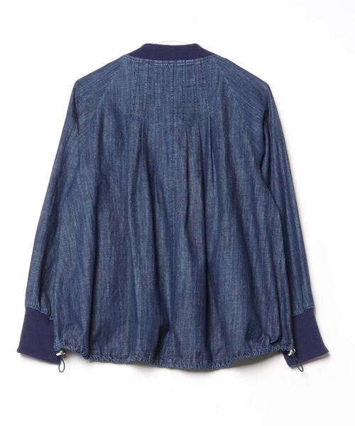 EGLANTINE(エグランティーヌ)の「EGLANTINE デニムジップジャケット(デニムジャケット・レディース・ネイビー/ブルー・40)」の19枚目の写真