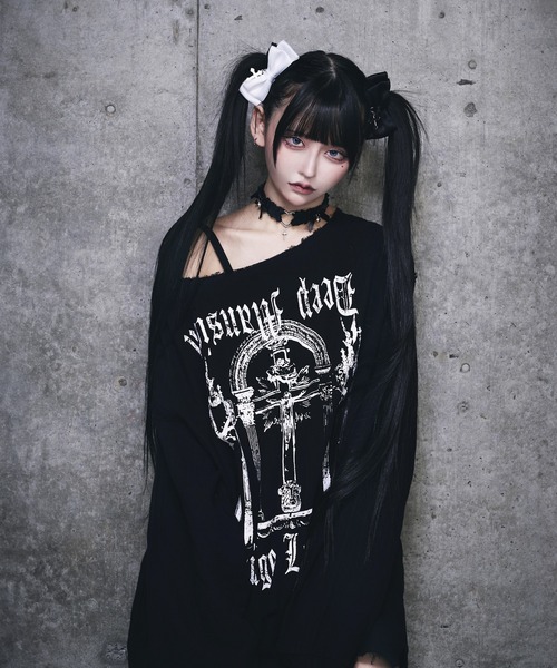 ダメージガーゼトップス（Tシャツ/カットソー）｜Amilige