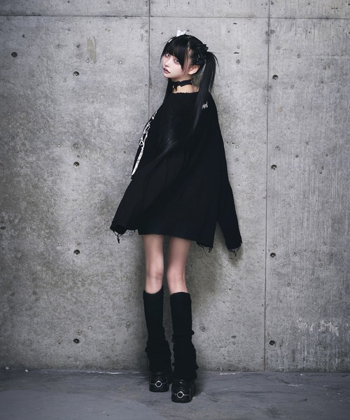 Amilige（アミリージュ）の「ダメージガーゼトップス（Tシャツ