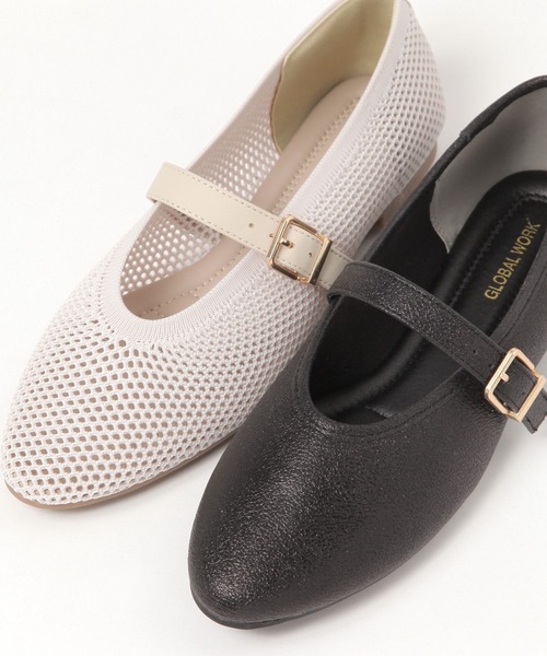 GLOBAL WORK（グローバルワーク）の「らくっションUカットパンプス/290987（パンプス・レディース・シルバー/ブラック/アイボリー/その他/グレー系その他・MEDIUM/LARGE）」の13枚目の写真