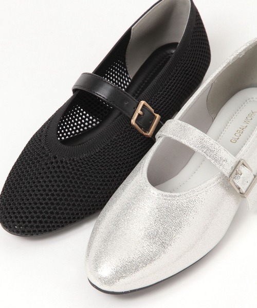 GLOBAL WORK（グローバルワーク）の「らくっションUカットパンプス/290987（パンプス・レディース・シルバー/ブラック/アイボリー/その他/グレー系その他・MEDIUM/LARGE）」の11枚目の写真