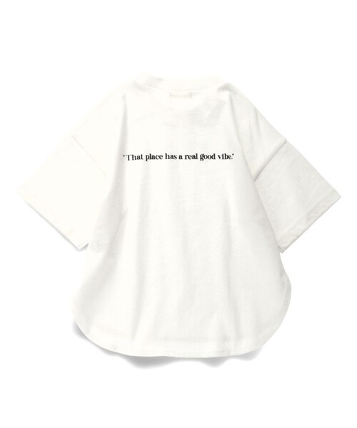 BRANSHES（ブランシェス）の「BIGシルエットTシャツ（Tシャツ/カットソー・キッズ・その他/ピンク/ブラック/オフホワイト・120/80/100/110/130/150/140/90/160）」の9枚目の写真