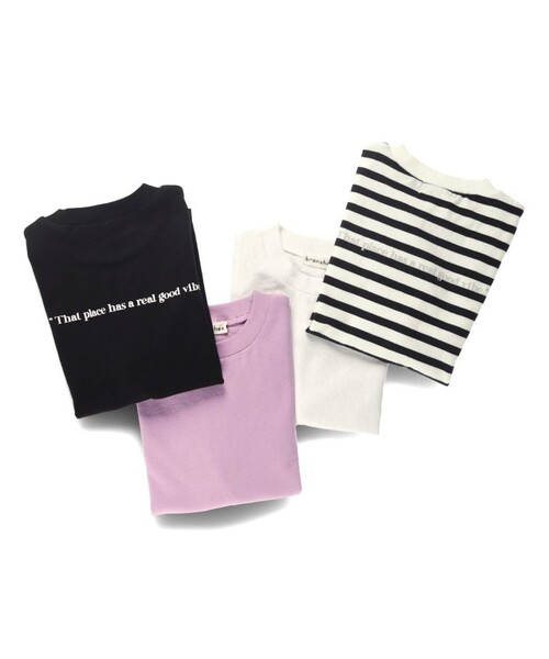 BRANSHES（ブランシェス）の「BIGシルエットTシャツ（Tシャツ/カットソー・キッズ・その他/ピンク/ブラック/オフホワイト・120/80/100/110/130/150/140/90/160）」の5枚目の写真