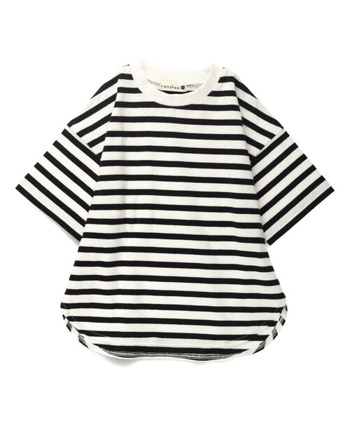 BRANSHES（ブランシェス）の「BIGシルエットTシャツ（Tシャツ/カットソー・キッズ・その他/ピンク/ブラック/オフホワイト・120/80/100/110/130/150/140/90/160）」の6枚目の写真