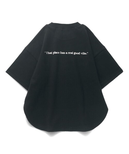 BRANSHES（ブランシェス）の「BIGシルエットTシャツ（Tシャツ/カットソー・キッズ・その他/ピンク/ブラック/オフホワイト・120/80/100/110/130/150/140/90/160）」の7枚目の写真