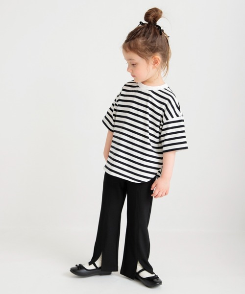 BRANSHES（ブランシェス）の「BIGシルエットTシャツ（Tシャツ/カットソー・キッズ・その他/ピンク/ブラック/オフホワイト・120/80/100/110/130/150/140/90/160）」の4枚目の写真