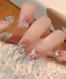 Lace Ladies（レースレディース）の「バラエティ ハート リボン ネイルチップ セット（ネイルシール/ネイルチップ）」