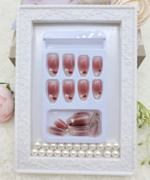 Lace Ladies（レースレディース）の「バラエティ ハート リボン ネイルチップ セット（ネイルシール/ネイルチップ・レディース・B/A/D/E/F/G/C・FREE）」の16枚目の写真