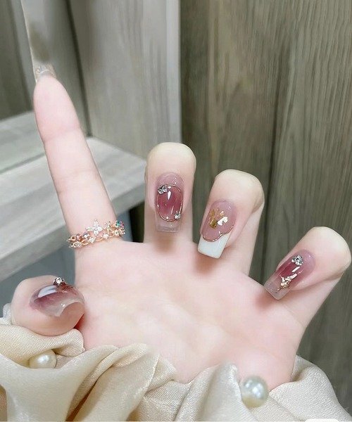 Lace Ladies（レースレディース）の「バラエティ ハート リボン ネイルチップ セット（ネイルシール/ネイルチップ・レディース・B/A/D/E/F/G/C・FREE）」の8枚目の写真