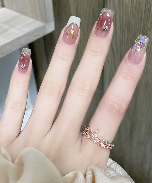 Lace Ladies（レースレディース）の「バラエティ ハート リボン ネイルチップ セット（ネイルシール/ネイルチップ・レディース・B/A/D/E/F/G/C・FREE）」の9枚目の写真