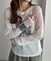 シアープリントTシャツ【ZOZOTOWN限定アイテム】