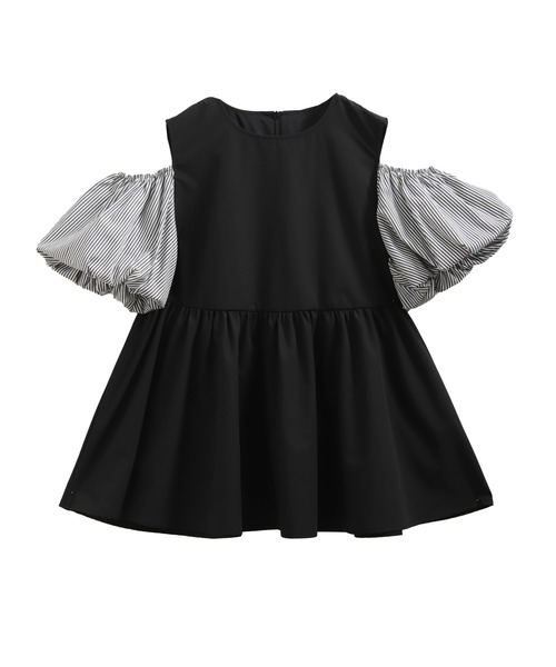 Fit more(フィットモア)の「ボーダーオープンショルダーペプラムトップス(その他トップス・レディース・ブラック/ホワイト・FREE)」の18枚目の写真
