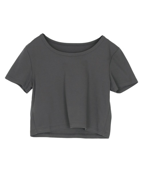 titivate（ティティベイト）の「汗染み防止コンパクトTシャツ（Tシャツ/カットソー・レディース・ホワイト系その他/ホワイト/チャコール/ブラック/ブルーグレー/ライトピンク/グレー/グレイッシュベージュ/ブラウン/ライトイエロー・S/M/L）」の19枚目の写真