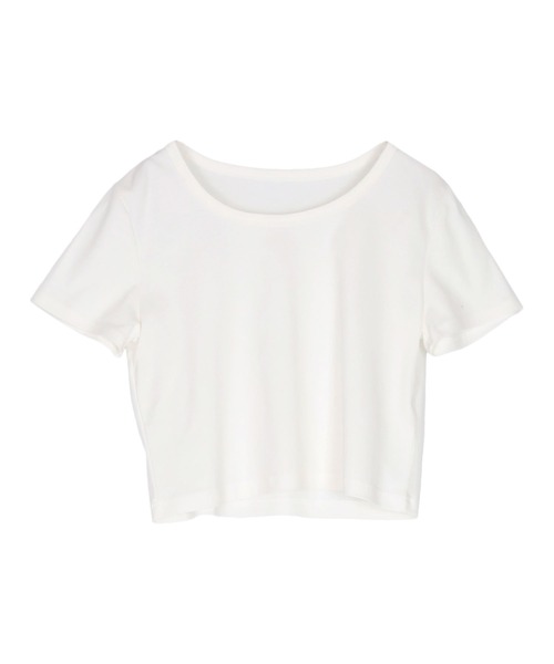 titivate（ティティベイト）の「汗染み防止コンパクトTシャツ（Tシャツ/カットソー・レディース・ホワイト系その他/ホワイト/チャコール/ブラック/ブルーグレー/ライトピンク/グレー/グレイッシュベージュ/ブラウン/ライトイエロー・S/M/L）」の15枚目の写真