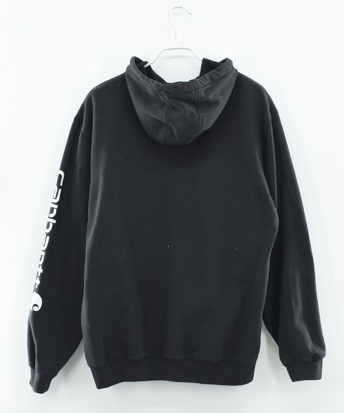 Carhartt(カーハート)の「【ヴィンテージ古着】Carhartt ロゴプリント プルオーバーパーカー(パーカー・メンズ・ブラック・LARGE)」の3枚目の写真