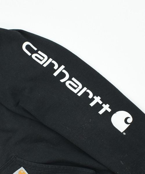 Carhartt(カーハート)の「【ヴィンテージ古着】Carhartt ロゴプリント プルオーバーパーカー(パーカー・メンズ・ブラック・LARGE)」の6枚目の写真