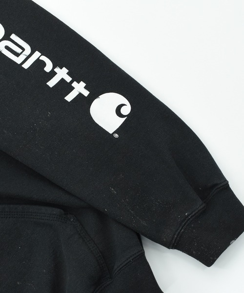 Carhartt(カーハート)の「【ヴィンテージ古着】Carhartt ロゴプリント プルオーバーパーカー(パーカー・メンズ・ブラック・LARGE)」の7枚目の写真