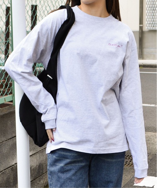 MODISH GAZE（モディシュガゼ）の「【MODISH GAZE】カップルイラストロンＴ　Be with you（Tシャツ/カットソー・レディース・ホワイト/ブラック/ホワイト系その他・MEDIUM）」の16枚目の写真