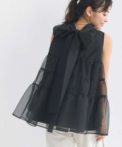 PICCIN PERLA（ピッチンペルラ）の「ティンカーブラウス（シャツ/ブラウス・レディース・オフホワイト/ブラック・M）」の11枚目の写真