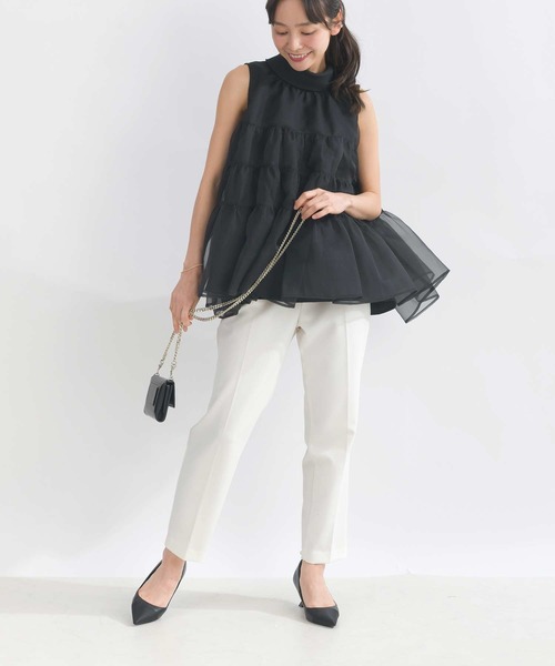 PICCIN PERLA（ピッチンペルラ）の「ティンカーブラウス（シャツ/ブラウス・レディース・オフホワイト/ブラック・M）」の10枚目の写真