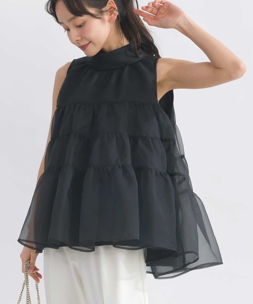 PICCIN PERLA（ピッチンペルラ）の「ティンカーブラウス（シャツ/ブラウス・レディース・オフホワイト/ブラック・M）」の12枚目の写真