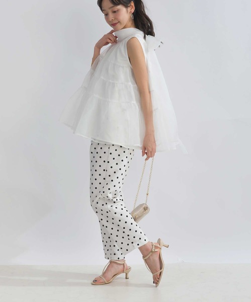 PICCIN PERLA（ピッチンペルラ）の「ティンカーブラウス（シャツ/ブラウス・レディース・オフホワイト/ブラック・M）」の15枚目の写真