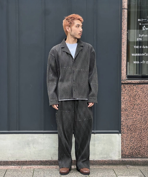 SEEALL / シーオール】OPEN COLLAR SHIRTS MIX SAU53/ SH386/ I