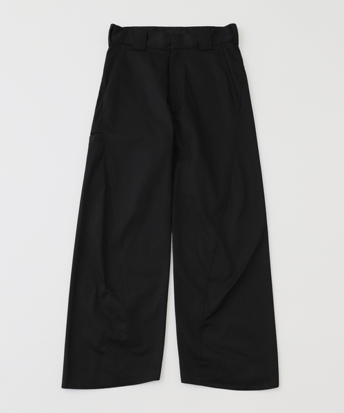 YUKI HASHIMOTO(ユウキハシモト)の「【YUKI HASHIMOTO / ユウキハシモト】TWISTED WORK PANTS(その他パンツ・メンズ・ブラック/チャコールグレー・44/46)」の1枚目の写真