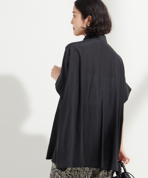 journal standard L'essage（ジャーナルスタンダードレサージュ）の「ライトローンドルマンシャツ（シャツ/ブラウス・レディース・ブルー系その他/アイボリー/ブラック/ブラウン・FREE）」の8枚目の写真