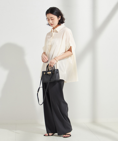 journal standard L'essage（ジャーナルスタンダードレサージュ）の「ライトローンドルマンシャツ（シャツ/ブラウス・レディース・ブルー系その他/アイボリー/ブラック/ブラウン・FREE）」の11枚目の写真