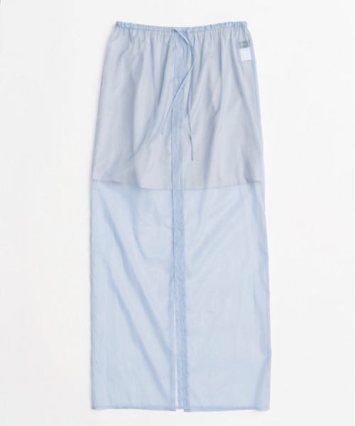 MAISON SPECIAL（メゾンスペシャル）の「Sheer Ruffle Skirt/シアーフリルスカート【MAISON SPECIAL/メゾンスペシャル】（スカート・レディース・ホワイト/ブルー/ブラック・FREE）」の20枚目の写真