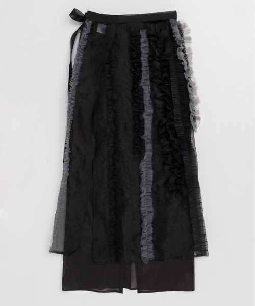 セール】Sheer Ruffle Skirt/シアーフリルスカート【MAISON