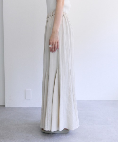 PUAL CE CIN（ピュアルセシン）の「レーヨンナイロンマチ付きスカート（スカート・レディース・ベージュ/ブラック/ライトベージュ・FREE）」の22枚目の写真