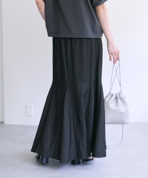 PUAL CE CIN（ピュアルセシン）の「レーヨンナイロンマチ付きスカート（スカート・レディース・ベージュ/ブラック/ライトベージュ・FREE）」の17枚目の写真