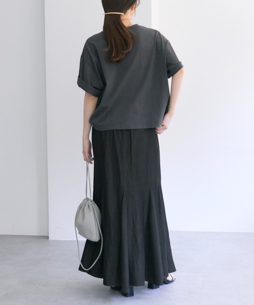 PUAL CE CIN（ピュアルセシン）の「レーヨンナイロンマチ付きスカート（スカート・レディース・ベージュ/ブラック/ライトベージュ・FREE）」の20枚目の写真