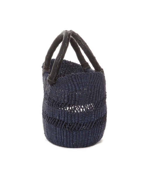 studio CLIP（スタディオクリップ）の「【daily CLIP】レース編みボルガバッグ（かごバッグ・レディース・ナチュラル/ブラック・FREE）」の3枚目の写真