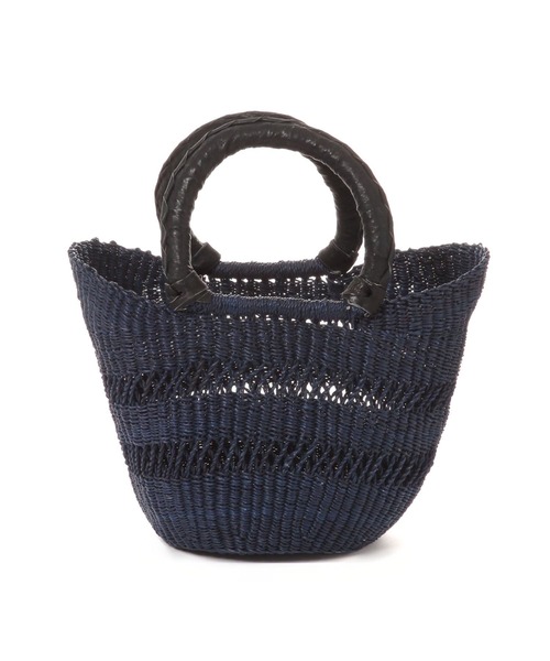 studio CLIP（スタディオクリップ）の「【daily CLIP】レース編みボルガバッグ（かごバッグ・レディース・ナチュラル/ブラック・FREE）」の4枚目の写真