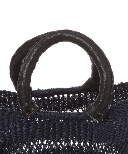 studio CLIP（スタディオクリップ）の「【daily CLIP】レース編みボルガバッグ（かごバッグ・レディース・ナチュラル/ブラック・FREE）」の6枚目の写真