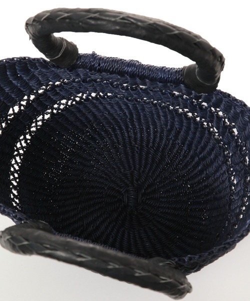 studio CLIP（スタディオクリップ）の「【daily CLIP】レース編みボルガバッグ（かごバッグ・レディース・ナチュラル/ブラック・FREE）」の9枚目の写真