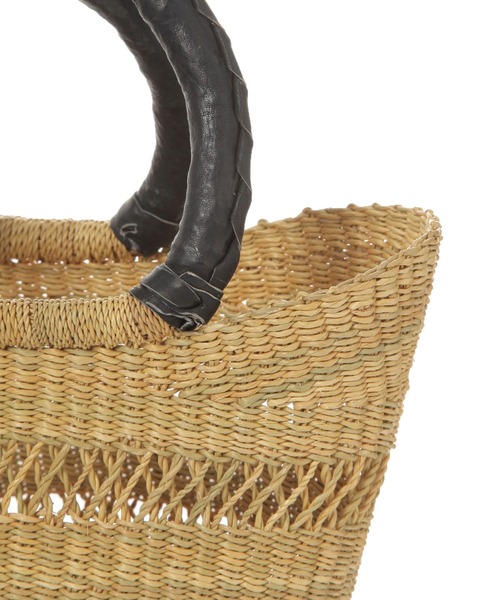 studio CLIP（スタディオクリップ）の「【daily CLIP】レース編みボルガバッグ（かごバッグ・レディース・ナチュラル/ブラック・FREE）」の10枚目の写真