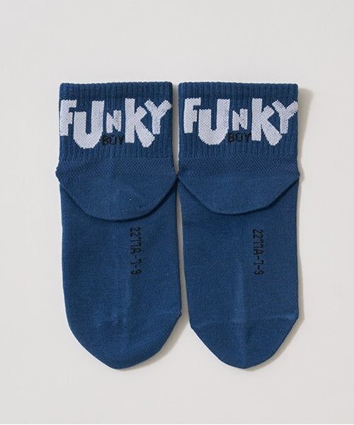 b・ROOM(ビールーム)の「FUNKY BOYソックス(ソックス/靴下・キッズ・ブラック/アイボリー/ブルー系その他/マスタード/黄緑系・L/M)」の11枚目の写真